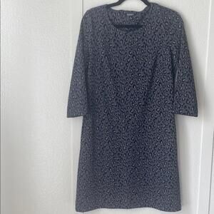 Original Nicole Miller Leopard Print Dress Size M Shift Mini Animal Print Casual